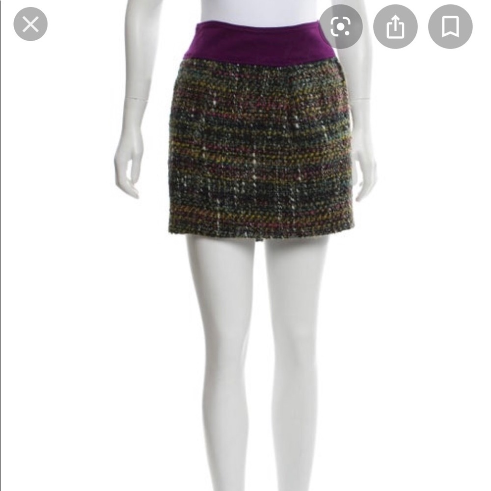 DVF Diane von Furstenberg Garrini Boucle miniskirt